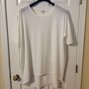 White LuLaRoe Irma Tunic Size XL